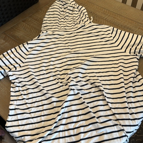 Women's Catalina Beach Cover-Up Dress White/Navy Stripe size XXL - Picture 9 of 10